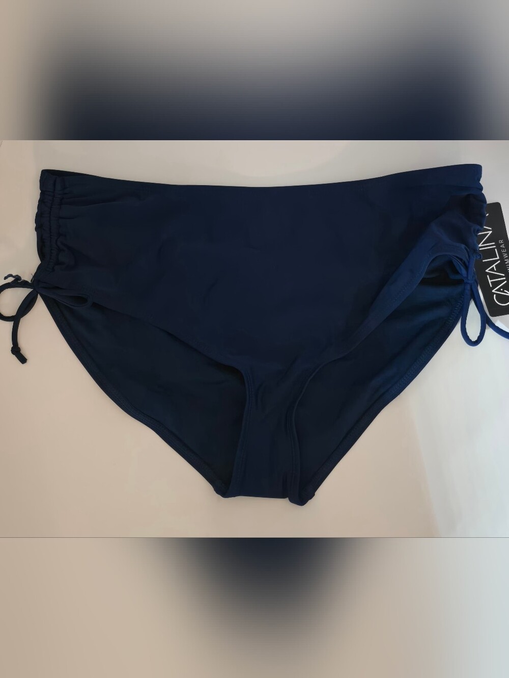 Catalina Navy Swimwear Bikini Bottoms Adjustable Sides